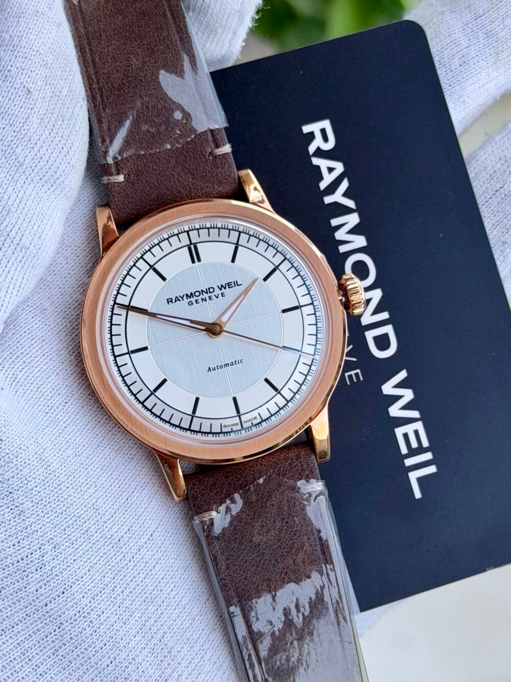 Raymond Weil Millesime 2925-PC5-65001 Silver Dial Rose Gold PVD 39.5mm Automatic Swiss Mens – photo 3