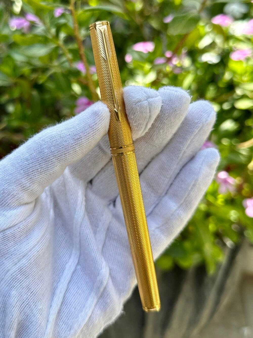 PARKER d'Orge Vintage 18k Solid Gold Nib Fountain Pen
