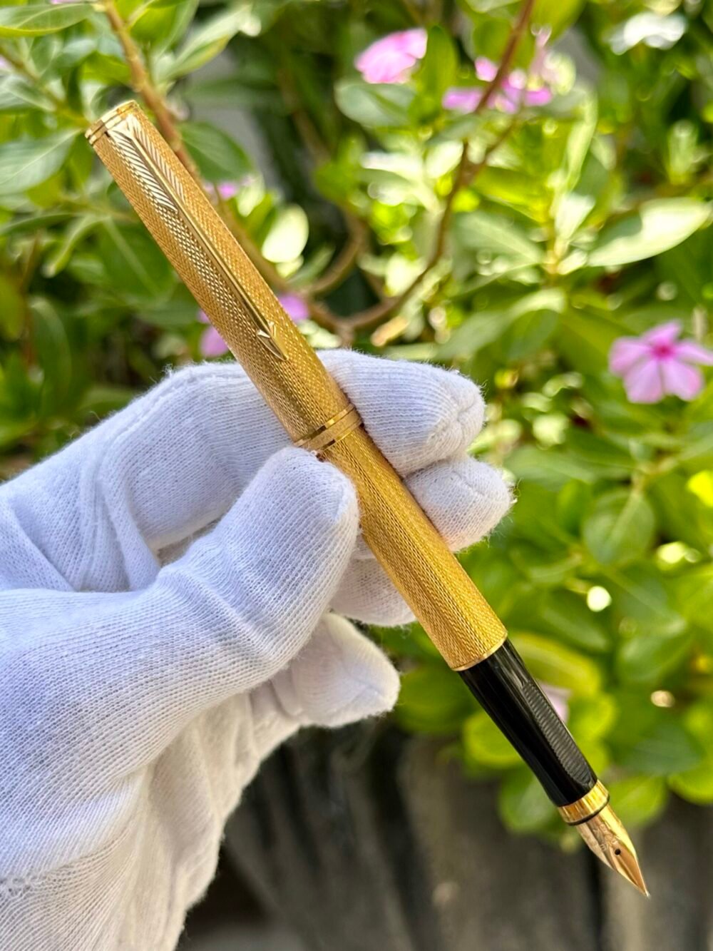 PARKER d'Orge Vintage 18k Solid Gold Nib Fountain Pen – photo 3
