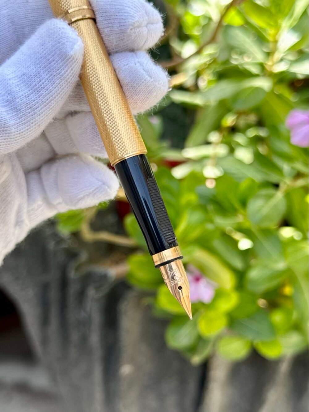 PARKER d'Orge Vintage 18k Solid Gold Nib Fountain Pen – photo 4