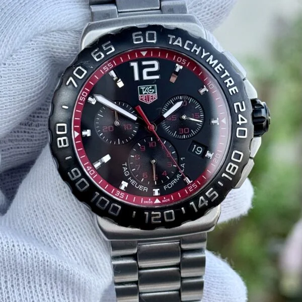 TAG Heuer Formula 1 Chronograph CAU1116 Black Dial 42mm Quartz Swiss Mens