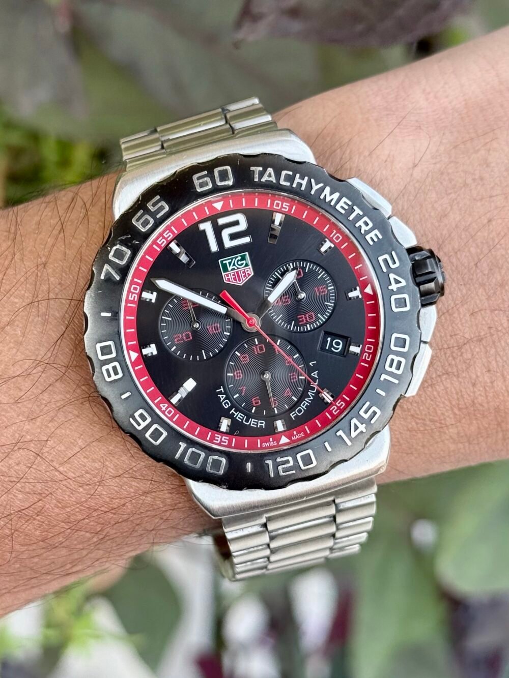 TAG Heuer Formula 1 Chronograph CAU1116 Black Dial 42mm Quartz Swiss Mens – photo 2
