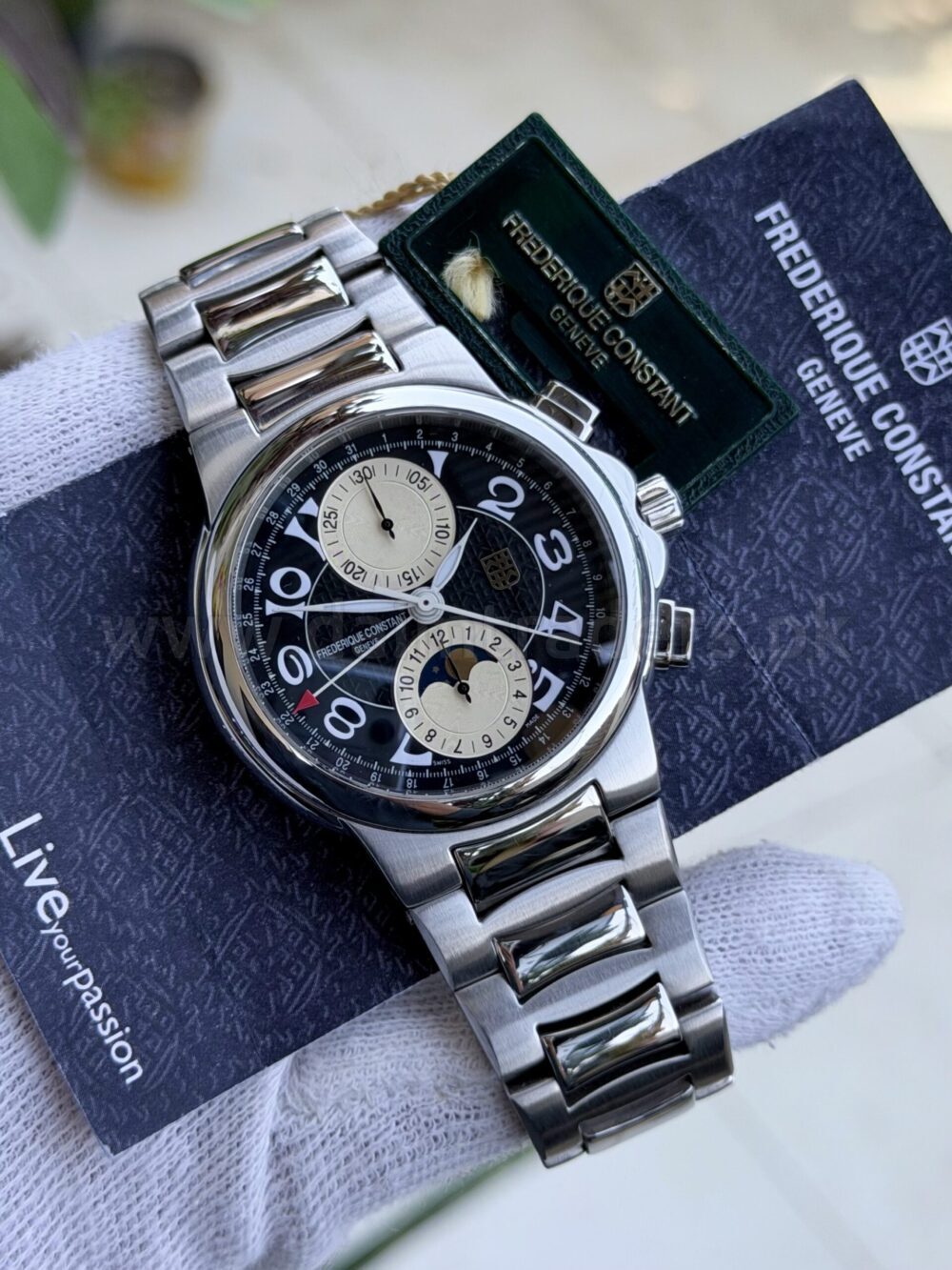 Frederique Constant Highlife Chronograph Moonphase FC395X4H5 Black Dial 42mm Automatic Swiss Mens – photo 4