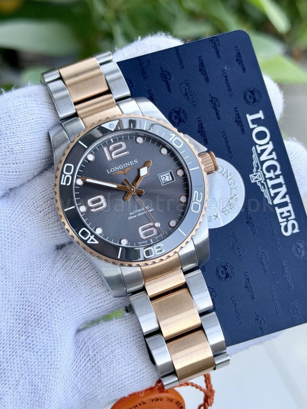 LONGINES HydroConquest L3.781.3.78.7 Grey Dial 41mm Two-Tone Automatic Swiss Mens – photo 4