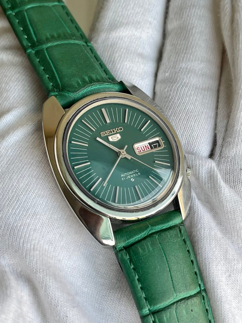 Seiko 5 Japan Vintage Rare Green – photo 3