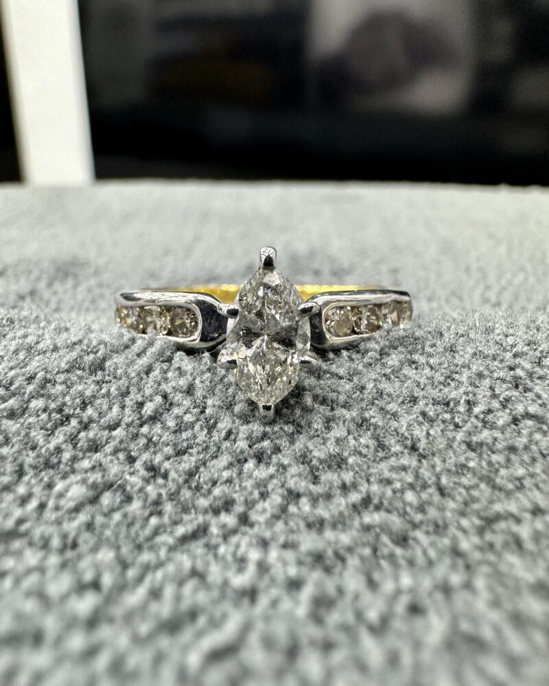 Gold14k Ring Marquise Diamond