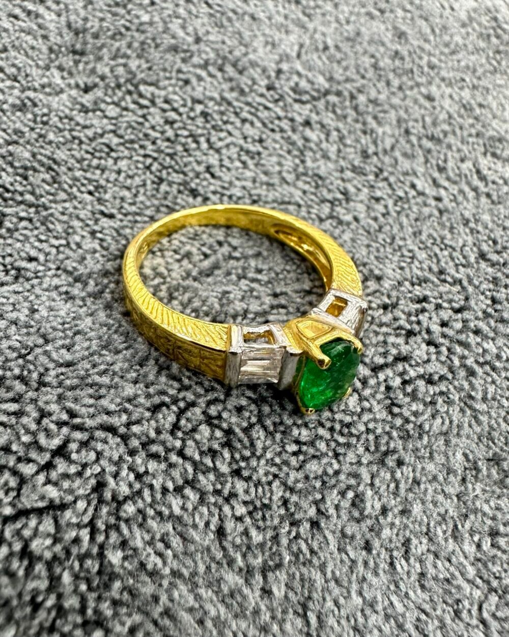 Gold14k Emerald Ring – photo 2