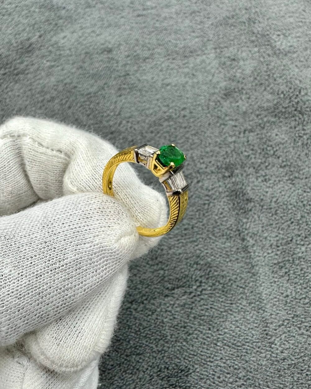 Gold14k Emerald Ring – photo 3