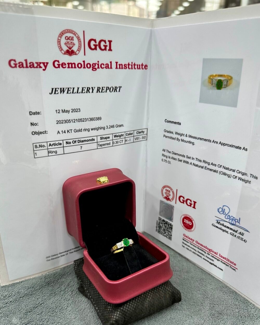 Gold14k Emerald Ring – photo 4