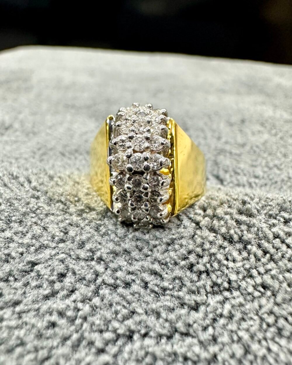 GOLD14k Ring 27x Diamond Dubai Preloved 