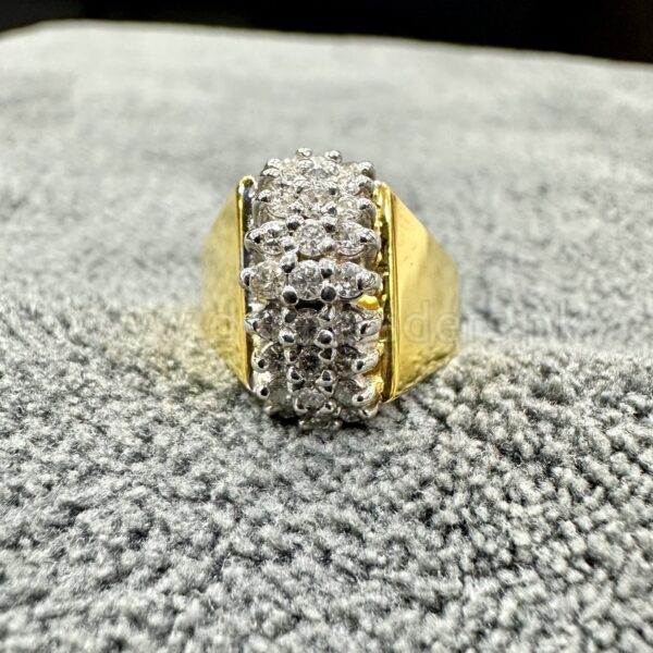 GOLD14k Ring 27x Diamond Dubai Preloved 