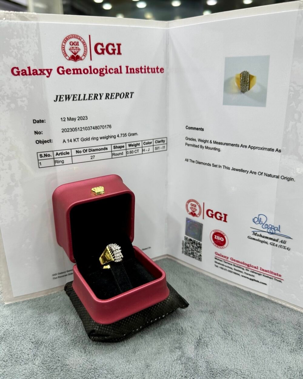 GOLD14k Ring 27x Diamond Dubai Preloved  – photo 3