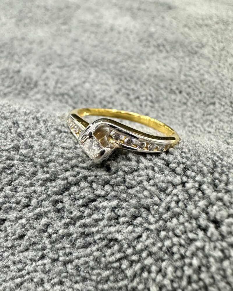 Gold14k Princess Diamond Ring - Image 3