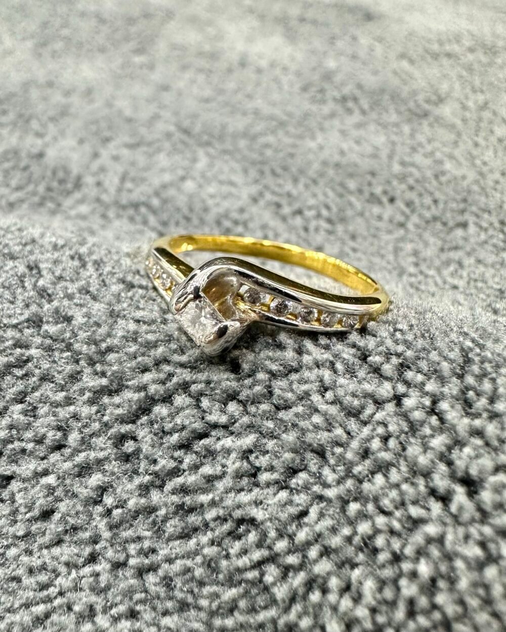 Gold14k Princess Diamond Ring – photo 3