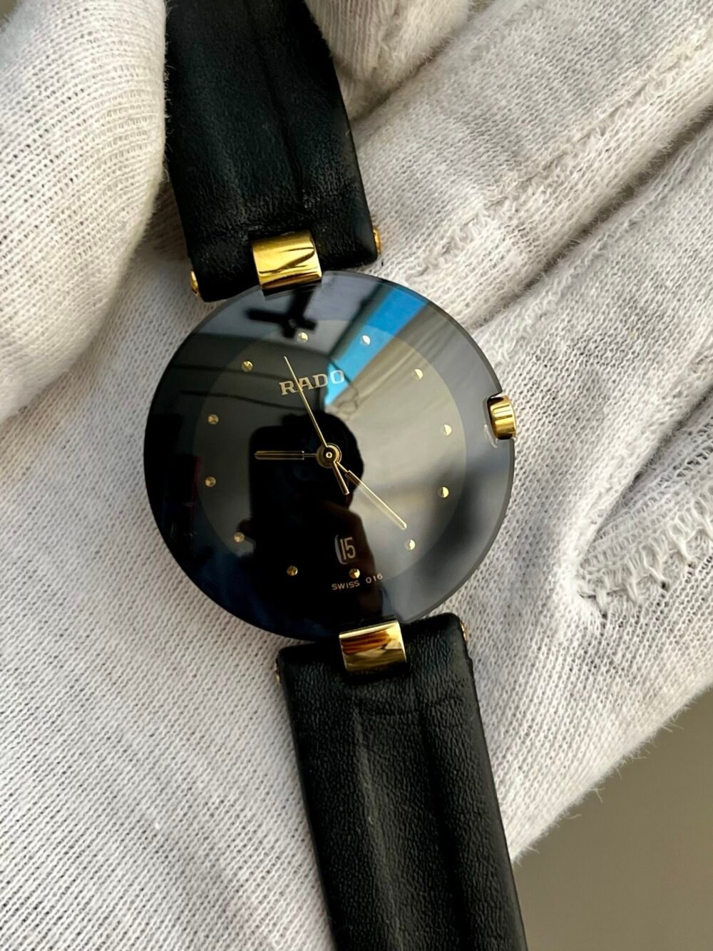 RADO Coupole 129.4077.4N Black Dial Sapphire 34mm Quartz Swiss Unisex