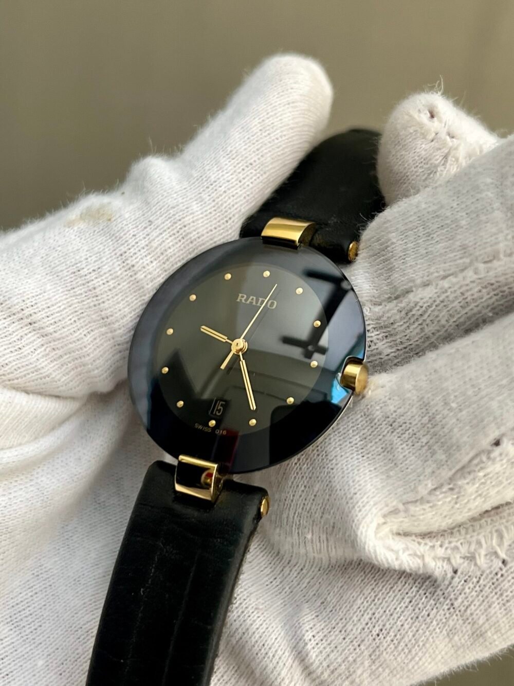 RADO Coupole 129.4077.4N Black Dial Sapphire 34mm Quartz Swiss Unisex – photo 3