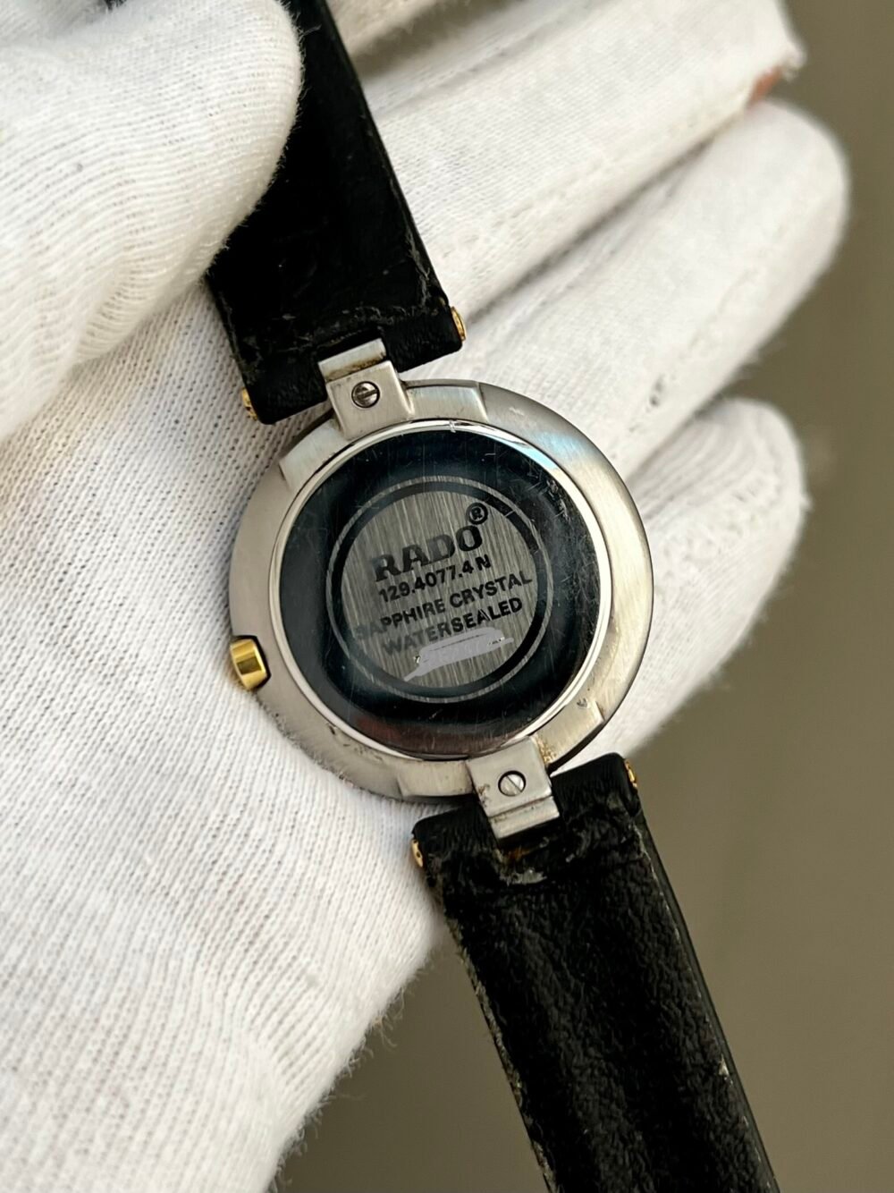 RADO Coupole 129.4077.4N Black Dial Sapphire 34mm Quartz Swiss Unisex – photo 4