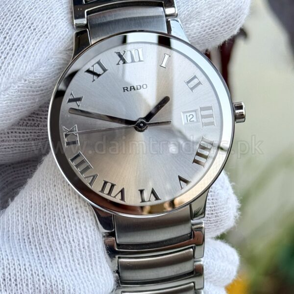 RADO Centrix R30927113 Silver Roman Dial 38mm Quartz Swiss Mens