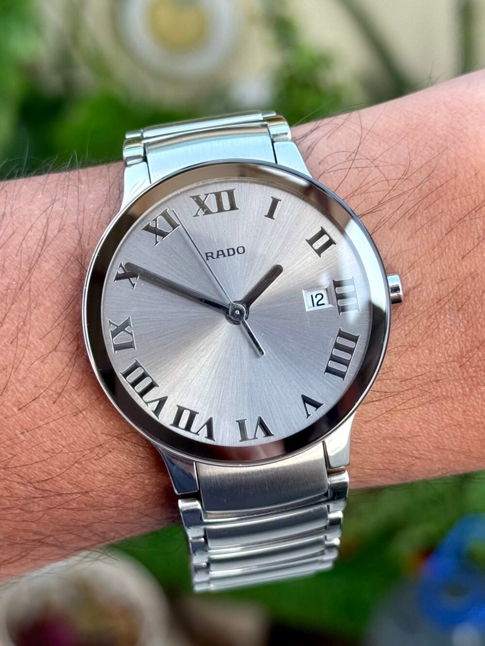 RADO Centrix R30927113 Silver Roman Dial 38mm Quartz Swiss Mens – photo 2
