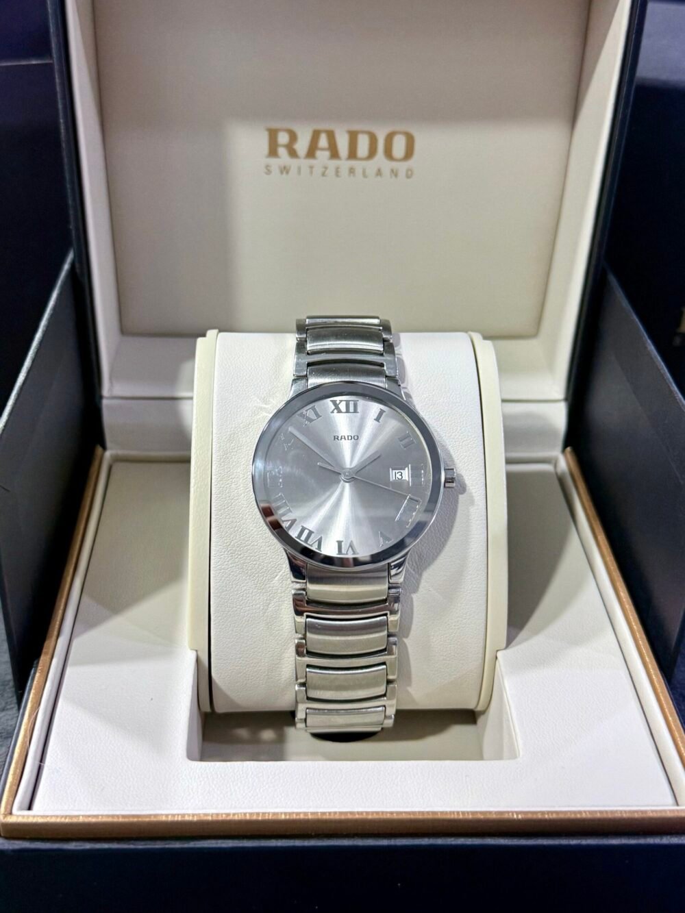 RADO Centrix R30927113 Silver Roman Dial 38mm Quartz Swiss Mens – photo 4