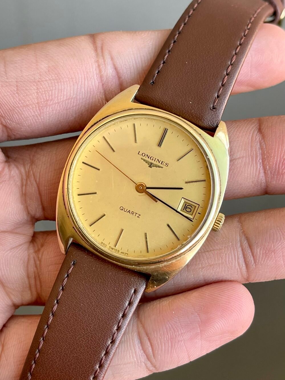 LONGINES Swiss Quartz 38mm Gold Plated – photo 3