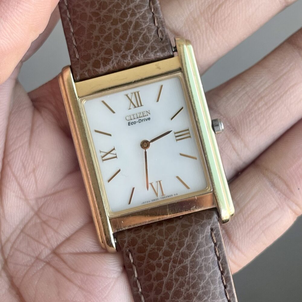 Citizen Japan Tank Case Slim Eco Drive