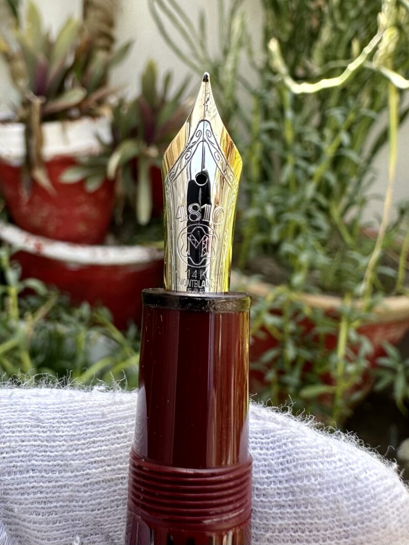 MONTBLANC 146 Rare Burgundy Fountain Pen Germany - Image 2