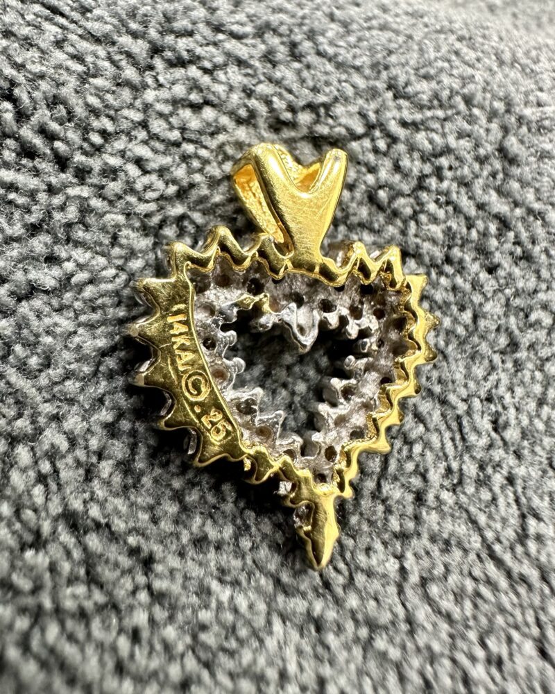 Gold14k Pendant Preloved Dubai 27x Rounded Diamond - Image 3