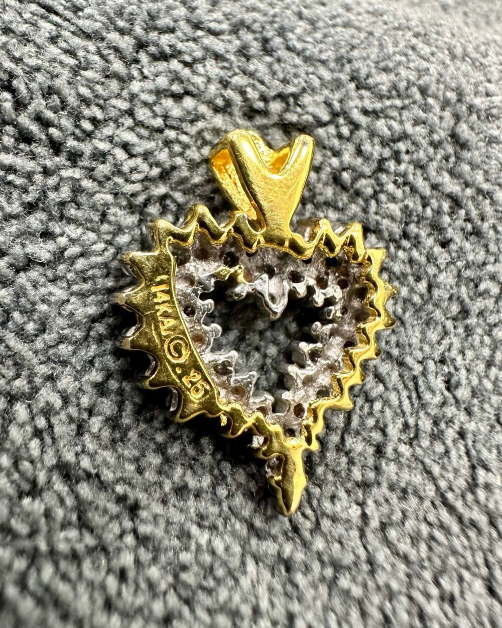 Gold14k Pendant Preloved Dubai 27x Rounded Diamond – photo 3