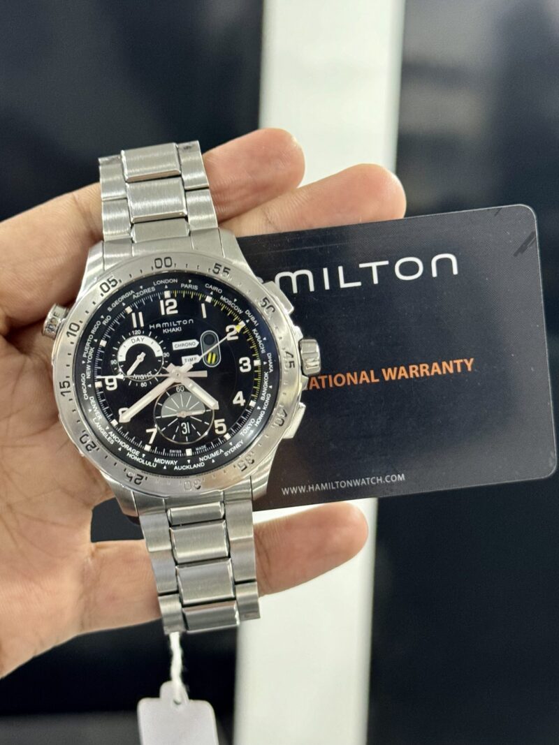 HAMILTON Khaki Aviation World timer H76714135 Quartz Swiss - Image 2