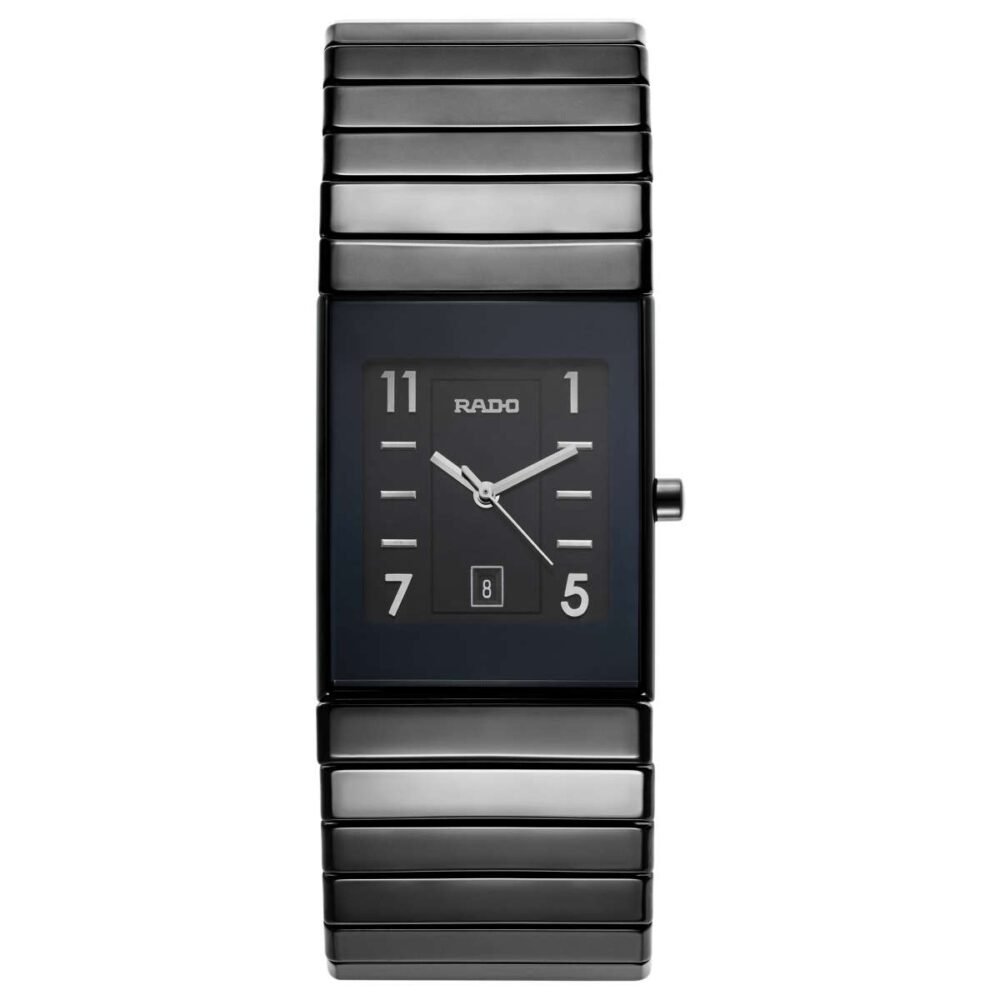 RADO Integral R21347202 Black Dial Black Ceramic Quartz Swiss Mens