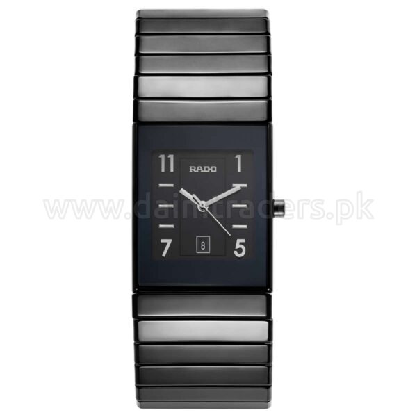 RADO Integral R21347202 Black Dial Black Ceramic Quartz Swiss Mens