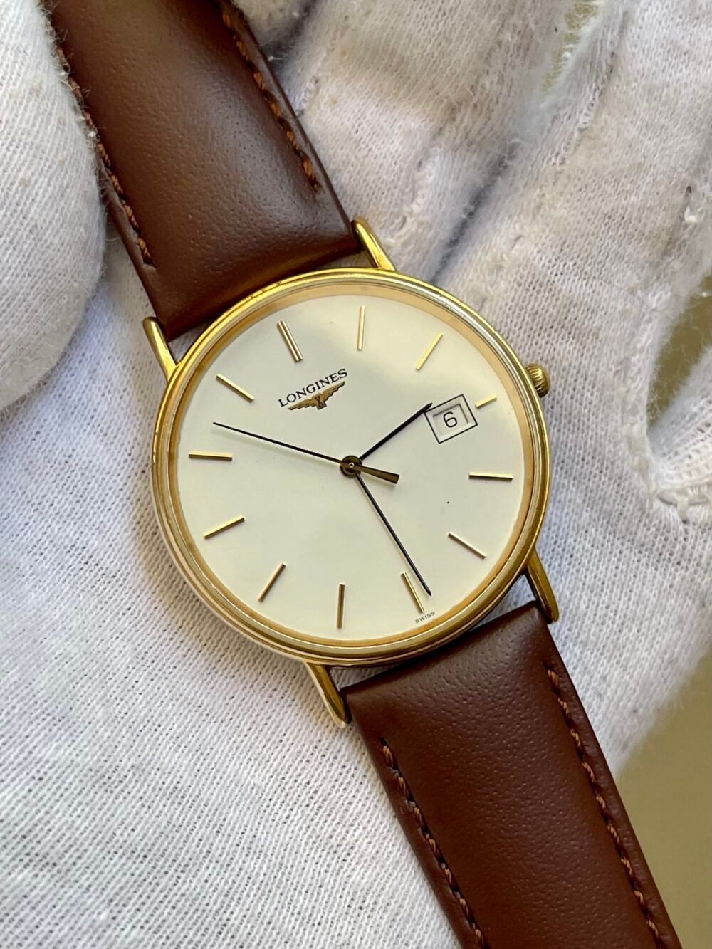 LONGINES Quartz Swiss Gold Plated L4.636.2 – photo 3