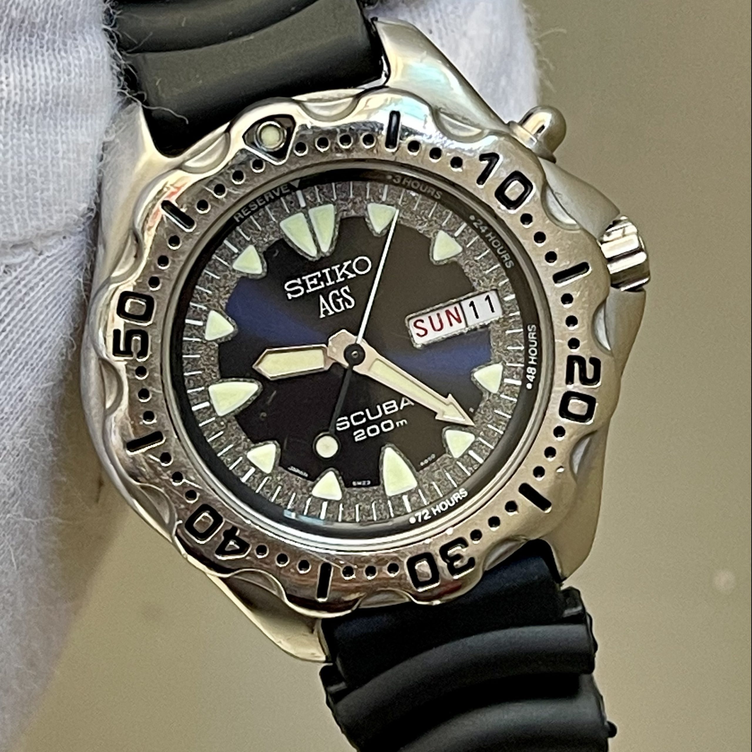 腕時計SEIKO AGS SCUBAダイバー時計 - 腕時計(アナログ)