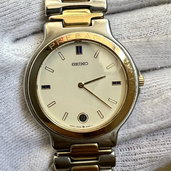 SEIKO Vintage Slim 9539-6000 Two-Tone Quartz Japan