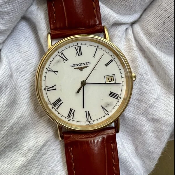 LONGINES Quartz Swiss 34mm Slim Gold Plated