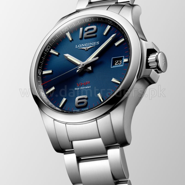 LONGINES Conquest V.H.P. L3.716.4.96.6 Blue Dial 41mm Quartz Swiss Mens