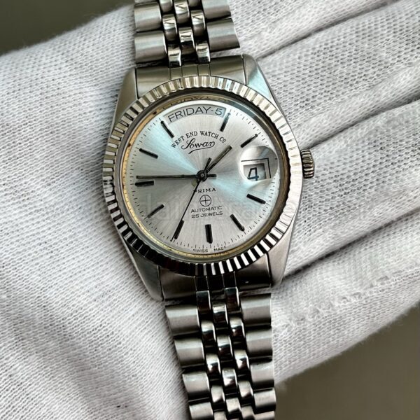 West End Watch Co West End Watch & Co Swiss Day-Date Silver