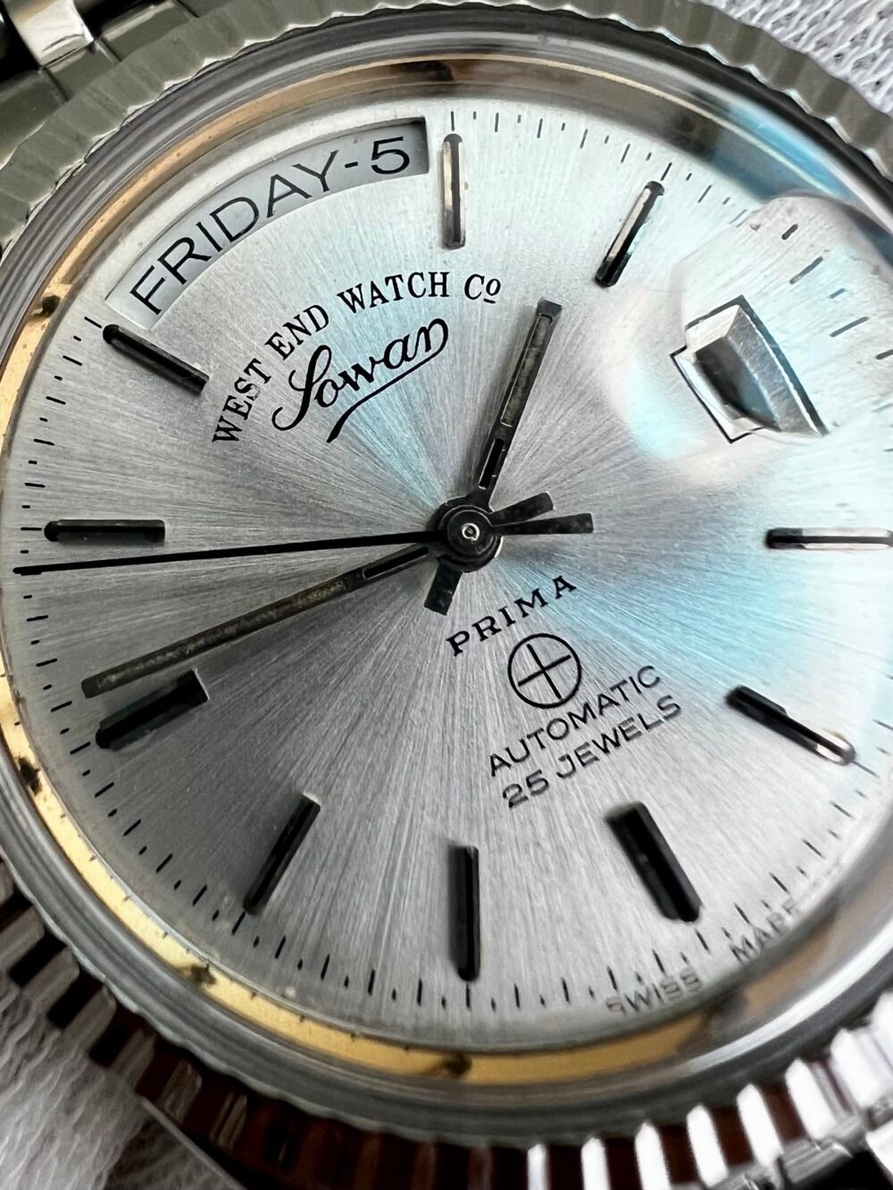 West End Watch Co West End Watch & Co Swiss Day-Date Silver – photo 4
