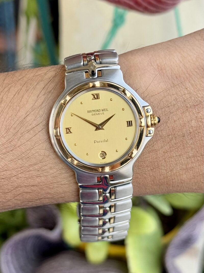 RAYMOND WEIL Parsifal 9190 Gold/Steel Quartz Swiss Mens