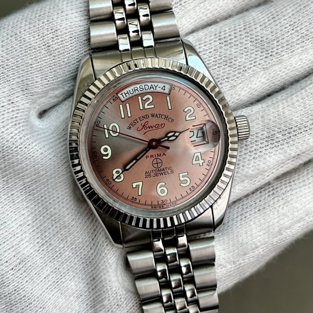 West End Watch Co WEST END WATCH & Co Swiss Salmon Pink