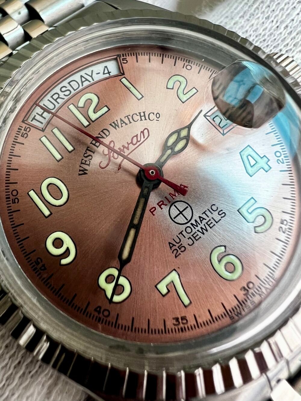 West End Watch Co WEST END WATCH & Co Swiss Salmon Pink – photo 4