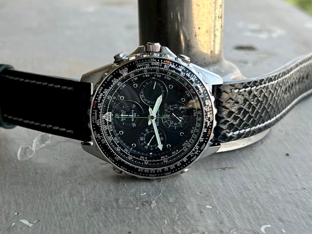 SEIKO Flightmaster 7T34-6A00 Alarm Chronograph Quartz Japan Mens – photo 4