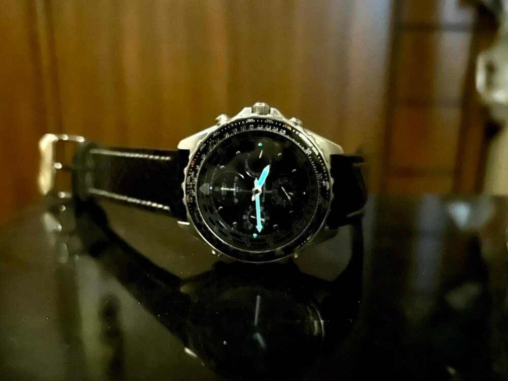 SEIKO Flightmaster 7T34-6A00 Alarm Chronograph Quartz Japan Mens – photo 5