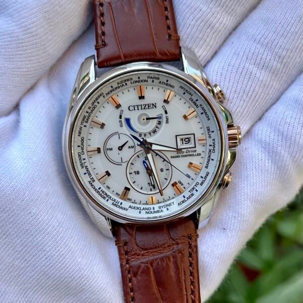 CITIZEN Eco-Drive Radio Controlled AT9034-54A Japan Mens
