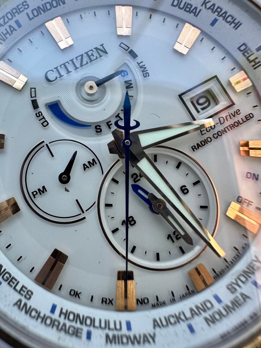CITIZEN Eco-Drive Radio Controlled AT9034-54A Japan Mens – photo 4