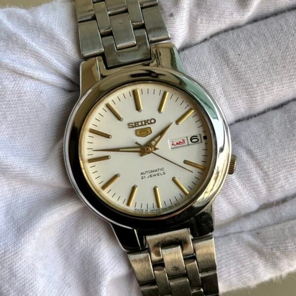 Seiko 5 Japan Automatic White Dial