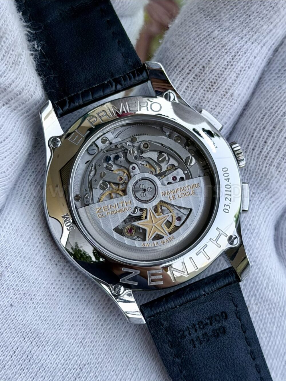 ZENITH Captain Chronograph El Primero 03.2110.400 Silver Dial 42mm Automatic Swiss Mens – photo 4