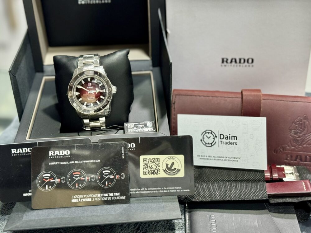 RADO Captain Cook R32105353 Red Dial 42mm Automatic Swiss Mens – photo 2