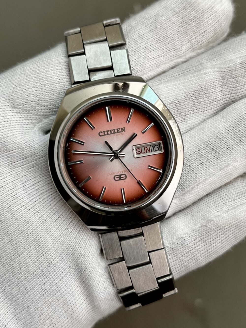 CITIZEN Japan Cosmotron Electronic pink